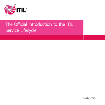 The Official Introduction To The ITIL Service Lifecycle