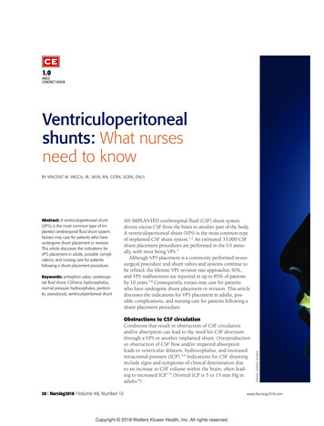 Ventriculoperitoneal Shunts: What Nurses Need To Know