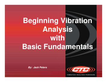 Beginning Vibration Analysis With Basic Fundamentals
