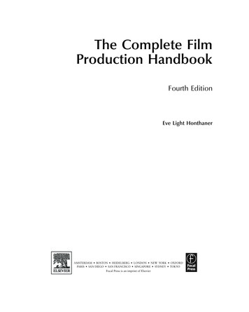 The Complete Film Production Handbook - Elsevier