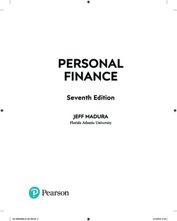 PERSONAL FINANCE - Pearson Higher Ed