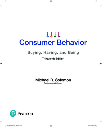 Consumer Behavior - Pearson