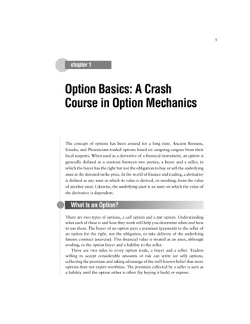 Option Basics: A Crash Course In Option Mechanics
