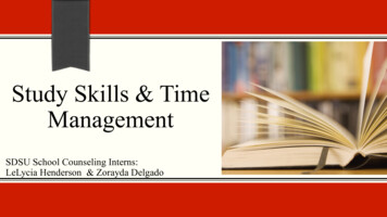 Study Skills & Time Management - SDSU