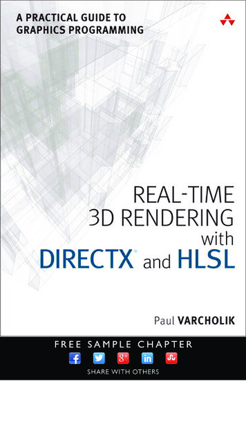 Real-Time 3D Rendering With DirectX And HLSL: A Practical .