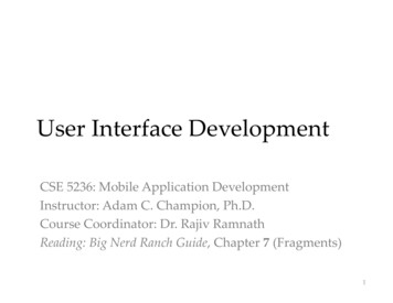User Interface Development - Ohio State University