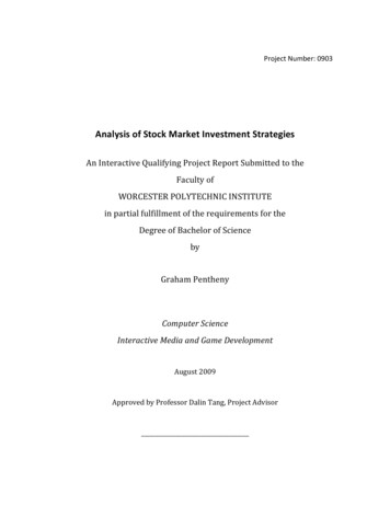 Analysis Of Stock Market Investment Strategies