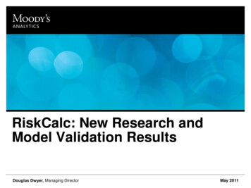 RiskCalc: New Research And Model Validation Results