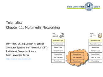 Telematics Chapter 11: Multimedia Networking