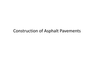 14 - Construction Of Asphalt Pavements