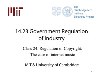 14.23 Government Regulation Of Industry