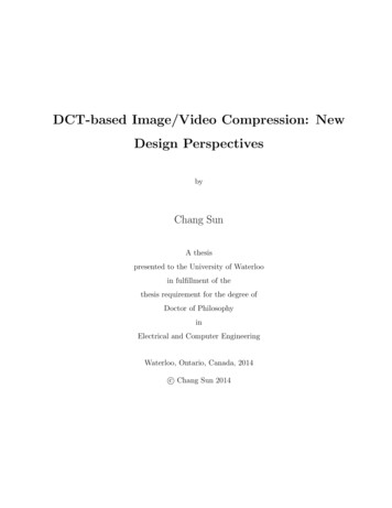 DCT-based Image/Video Compression: New Design Perspectives