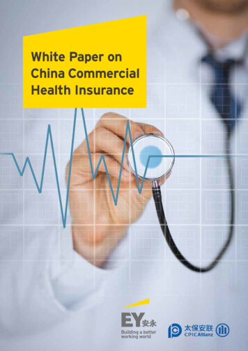 White Paper On China Commercial Health Insurance