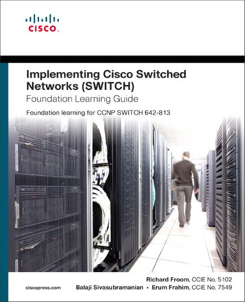 Implementing Cisco IP Switched Networks (SWITCH)