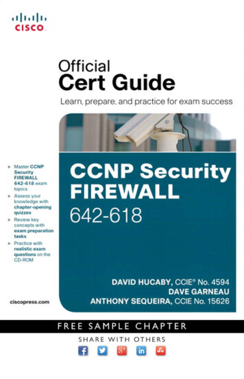 CCNP Security FIREWALL 642-618 Official Cert Guide