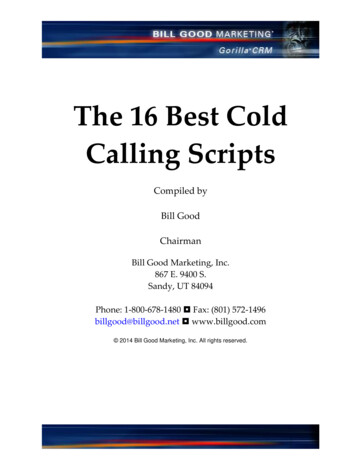 The 16 Best Cold Calling Scripts - Bill Good Marketing