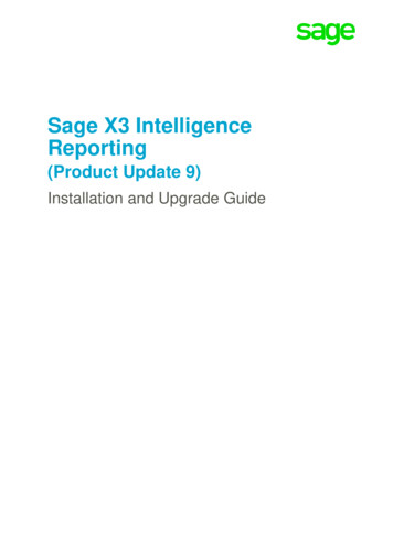 Sage X3 Intelligence Reporting