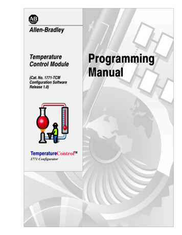 Temperature Programming Manual - Rockwell Automation