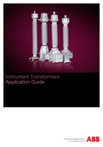 Instrument Transformers Application Guide