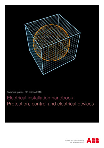 Electrical Installation Handbook Protection, Control And .