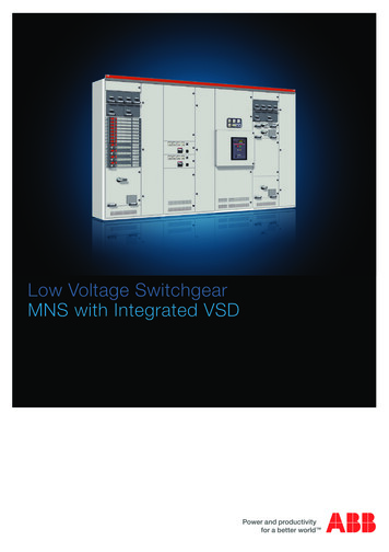 Low Voltage Switchgear MNS With Integrated VSD