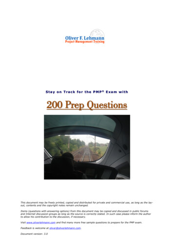 200 Free PMP Sample Questions - Oliverlehmann 