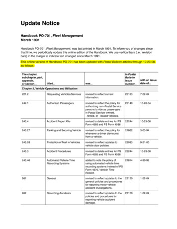 Handbook PO-701 - Fleet Management - NALC