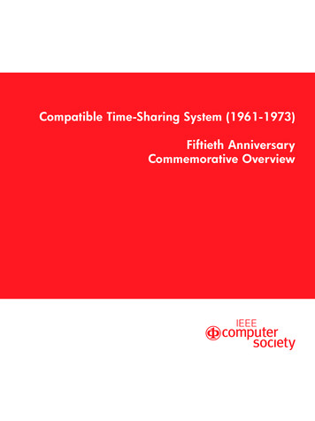 Compatible Time-Sharing System . - IEEE Computer Society