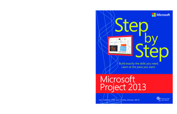 Sample Chapters From Microsoft Project 2013 Step By Step