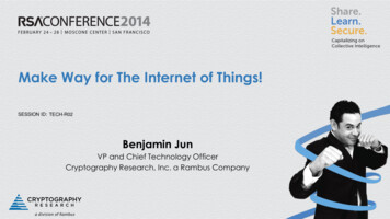 Make Way For The Internet Of Things! - Rambus