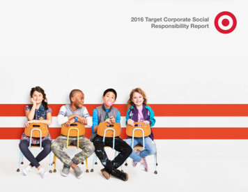 2016 Target Corporate Social Responsibility Report