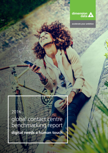2016 Global Contact Centre Benchmarking Report