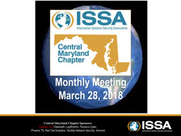Monthly Meeting March 28, 2018 - Issa-centralmd 