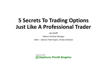5 Secrets To Trading Options Just Like A Professional Trader