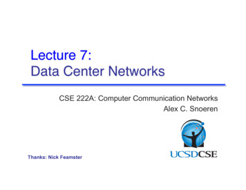 Lecture 7: Data Center Networks - Computer Science