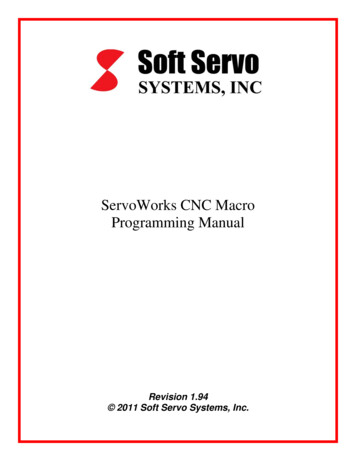 ServoWorks CNC Macro Programming Manual - Soft Servo