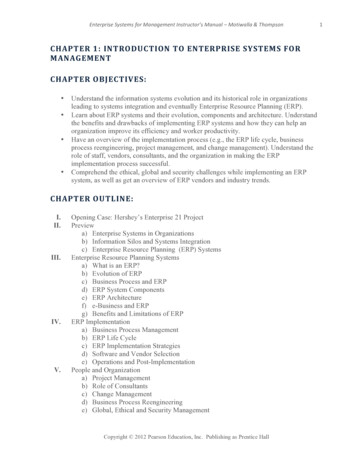 CHAPTER(1:(INTRODUCTION(TO(ENTERPRISE(SYSTEMS(FOR .