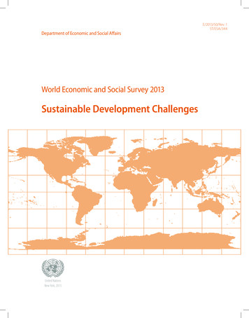 Sustainable Development Challenges