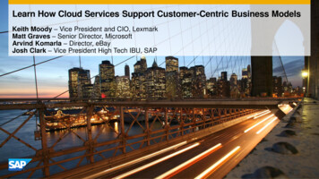 Learn How Cloud Services Support Customer-Centric Business .