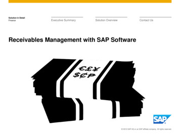 Receivables Management With SAP Software