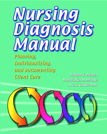 Nursing Diagnosis Manual : Planning, Individualizing, And .