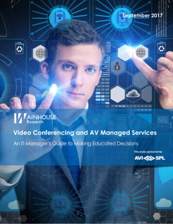 Video Conferencing And AV Managed Services