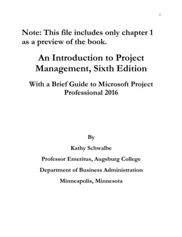 An Introduction To Project Management, Sixth Edition