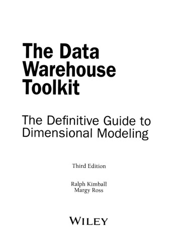 The Data Warehouse Toolkit : The Definitive Guide To .