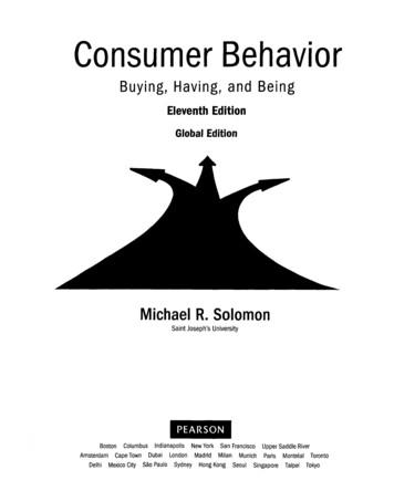 Consumer Behavior Buying, Having, And Being Eleventh .