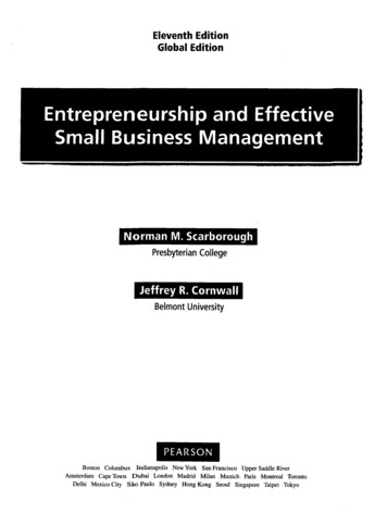 Eleventh Edition Global Edition Entrepreneurship And .