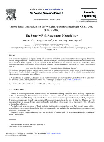 The Security Risk Assessment Methodology