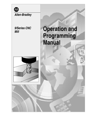 9/Series CNC Mill Operation And Programming Manual