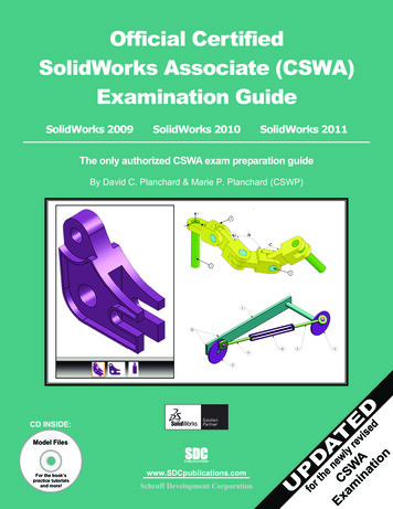 Official Certified SolidWorks Associate (CSWA) Examination .