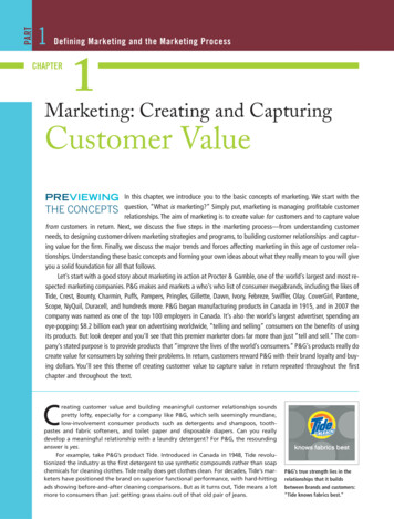 Marketing: Creating And Capturing Customer Value